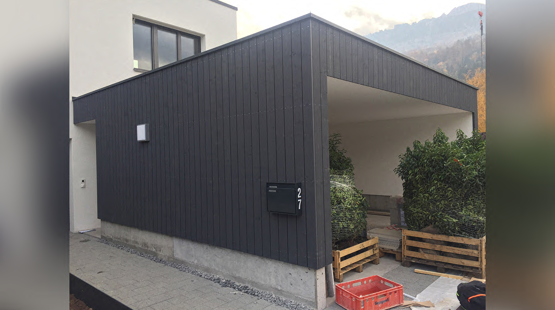 Carport, Fassade