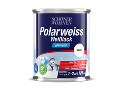 125 Mililiter Eimer Polarweiss Weißlack glänzend, Schöner Wohnen